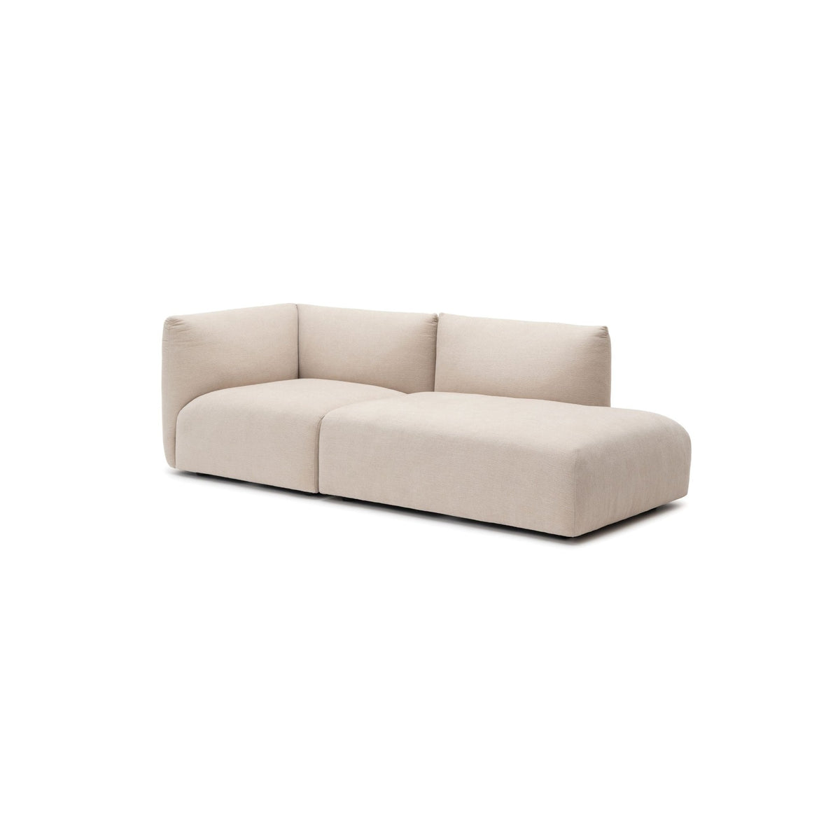 Slipper Small Open Sofa - Bleached Sand - Sofa Natadora Loom Collection Dubai