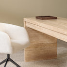 Sloane Desk - Travertine