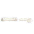 Sloopy Corner Sectional Sofa - Summer Ivory - Sectional Sofas Tolv Loom Collection Dubai