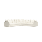 Sloopy Corner Sectional Sofa - Summer Ivory - Sectional Sofas Tolv Loom Collection Dubai
