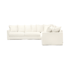 Sloopy Corner Sectional Sofa - Summer Ivory - Sectional Sofas Tolv Loom Collection Dubai