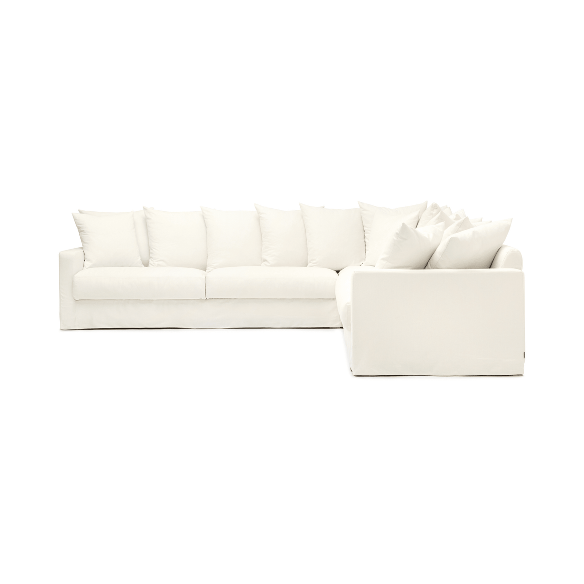Sloopy Corner Sectional Sofa - Summer Ivory - Sectional Sofas Tolv Loom Collection Dubai