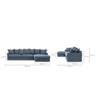 Sloopy L-Shaped Sofa - Asa Ink - Sectional Sofas Tolv Loom Collection Dubai