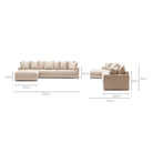 Sloopy L - Shaped Sofa - Flanders Coast