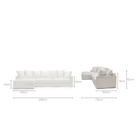 Sloopy L-Shaped Sofa - Summer Ivory - Sectional Sofas Tolv Loom Collection Dubai