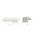 Sloopy L-Shaped Sofa - Summer Ivory - Sectional Sofas Tolv Loom Collection Dubai