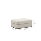 Sloopy Ottoman - Summer Ivory - Ottomans Tolv Loom Collection Dubai