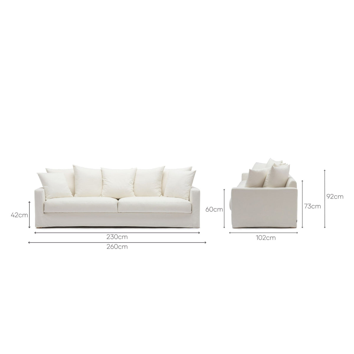 Sloopy Sofa - Summer Ivory - Sofas Tolv Loom Collection Dubai