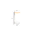 Society Side Table - Light Oak & Bianca Carrara