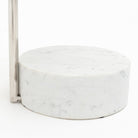 Society Side Table - Light Oak & Bianca Carrara