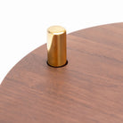 Society Side Table - Walnut & Travertine