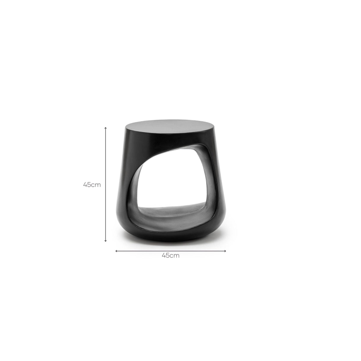 Sol Side Table - Black - Side Tables Loom Collection Loom Collection Dubai