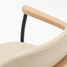 Solace Armchair - Blonde Oak & Limestone Leather - Dining Chairs Natadora Loom Collection Dubai