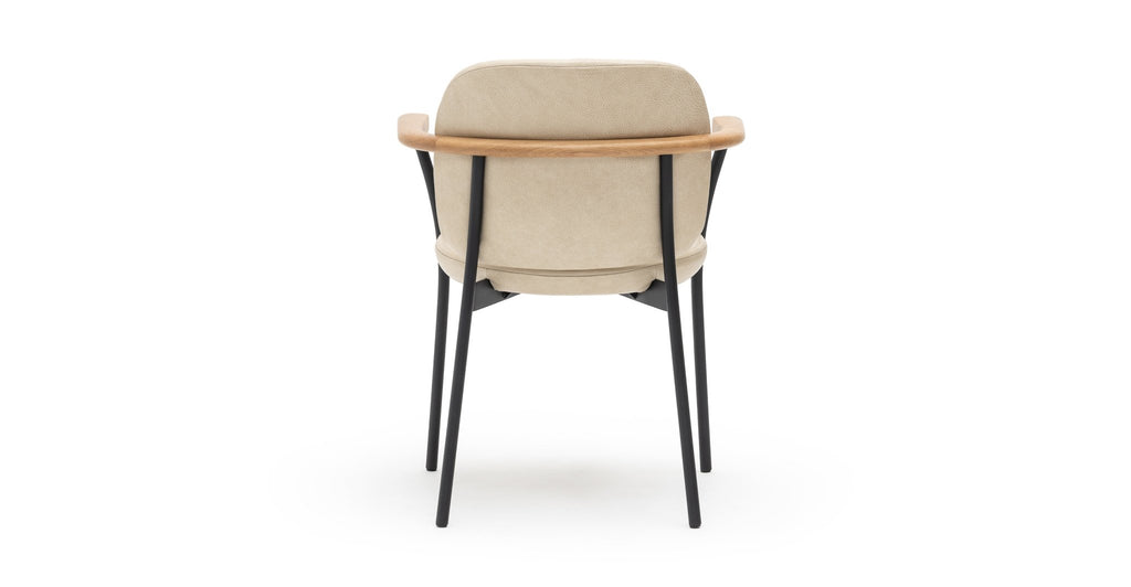 Solace Armchair - Light Oak & Alabama Limestone.