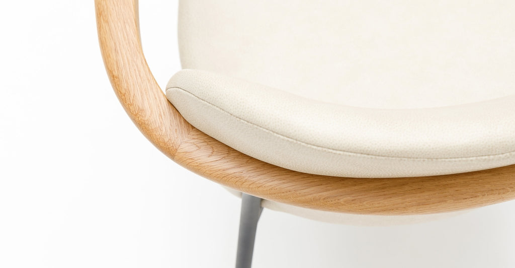 Solace Armchair - Light Oak & Alabama Limestone.