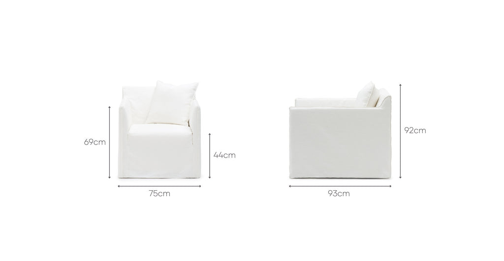 Solara Armchair - Off White.