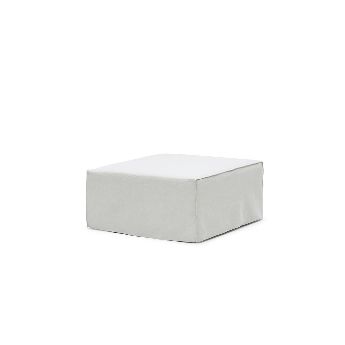 Solara Ottoman - Beige - Ottomans Loom Collection Loom Collection Dubai
