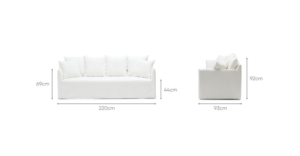 Solara Sofa - Off White - THE LOOM COLLECTION