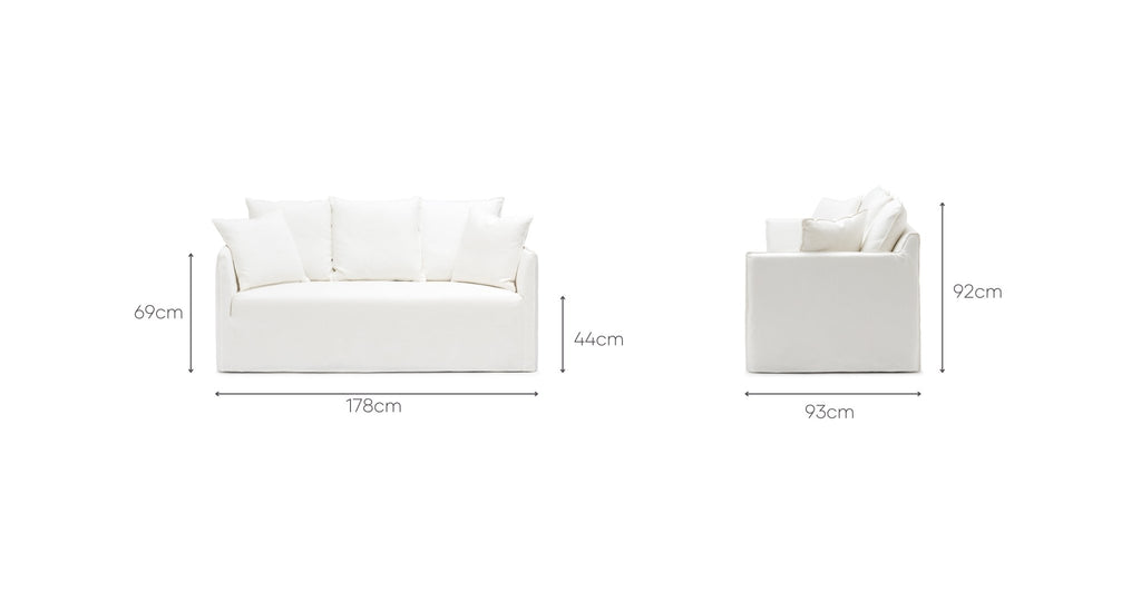 Solara Sofa - Off White - THE LOOM COLLECTION