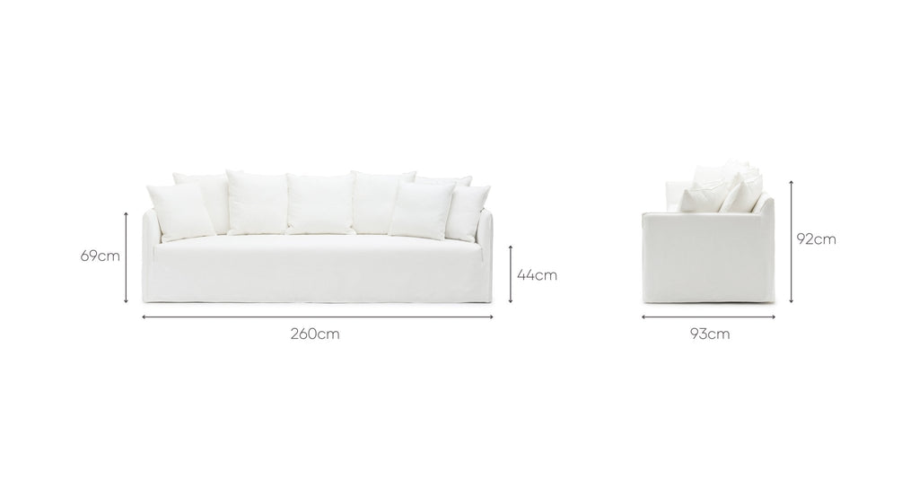 Solara Sofa - Off White - THE LOOM COLLECTION