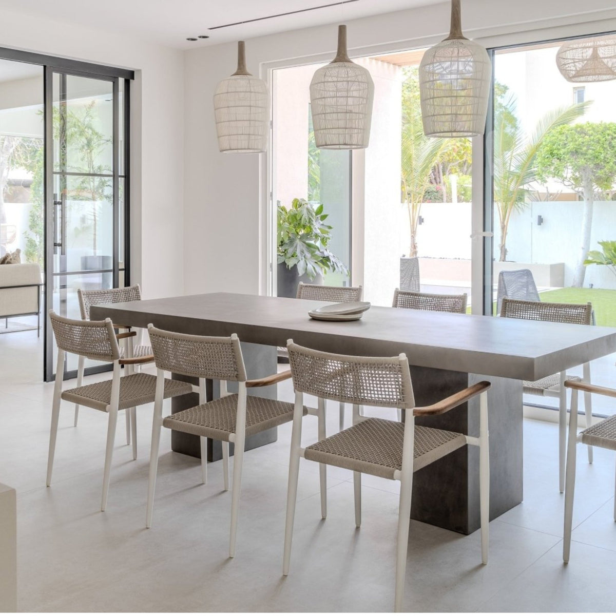 Sorento Rectangular Dining Table - Grey