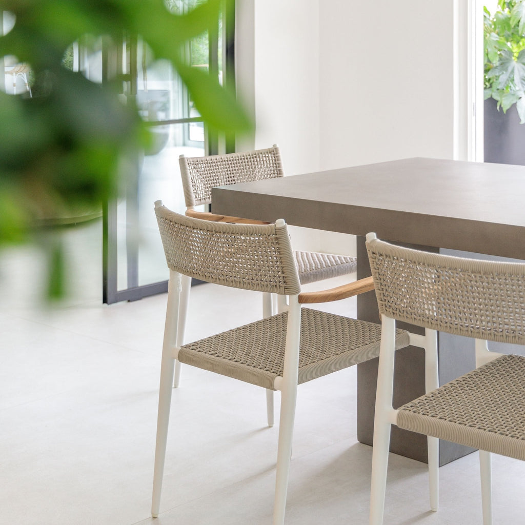 Sorento Rectangular Dining Table - Grey - Rectangular Dining Tables Loom Collection Loom Collection Dubai