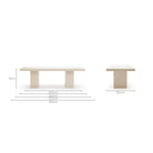 Sorento Rectangular Dining Table - Sand