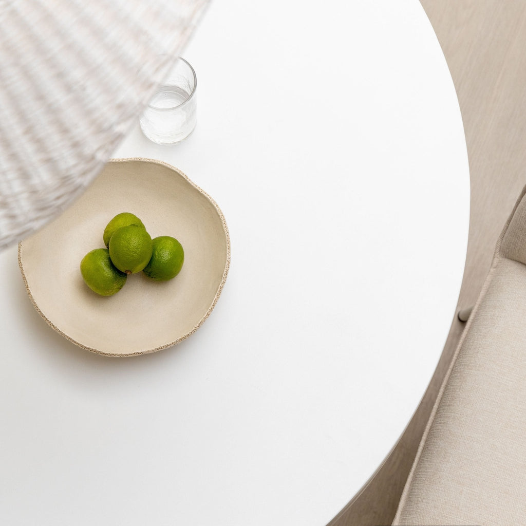 Sorento Round Dining Table - Chalk - Round Dining Tables Loom Collection Loom Collection Dubai