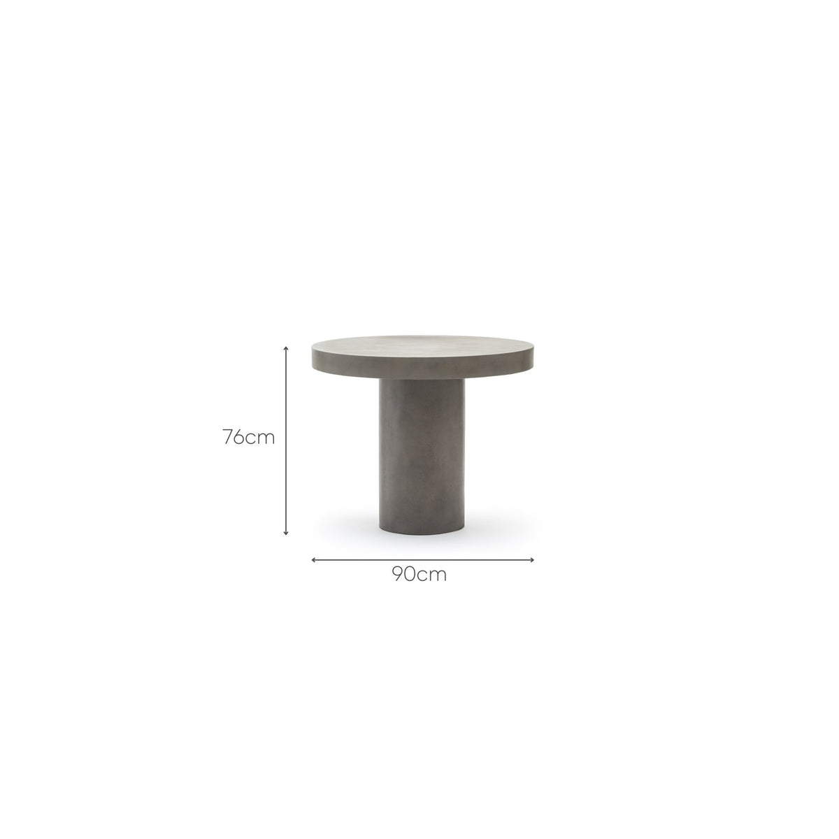 Sorento Round Dining Table - Grey