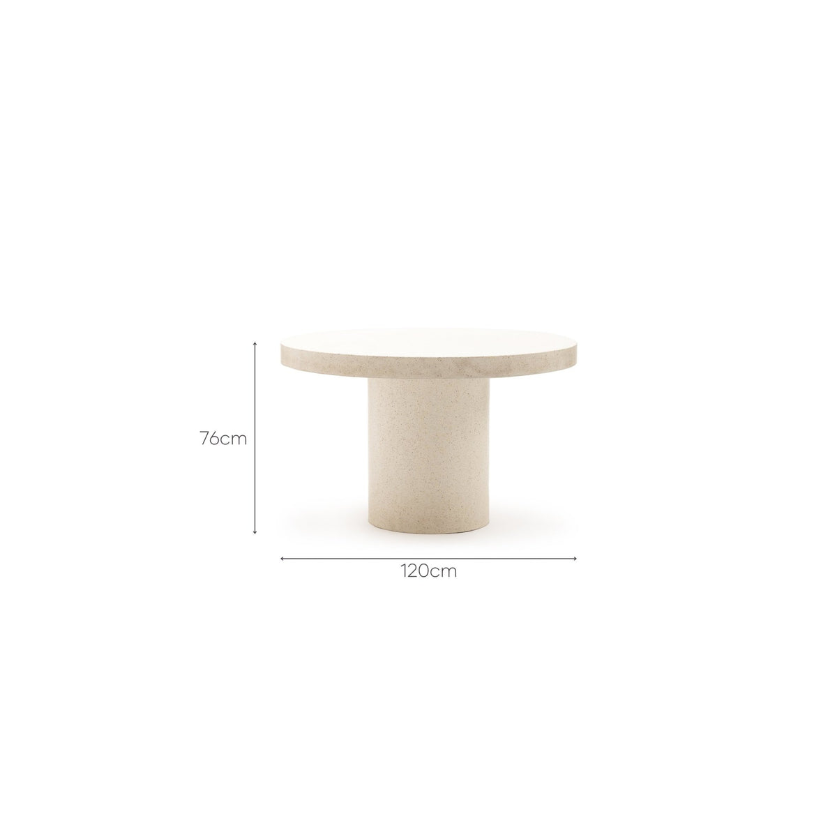 Sorento Round Dining Table - Sand