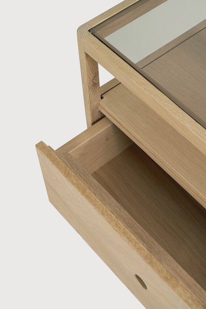 Spindle Bedside Table - Oak - 1 Drawer - Loom Collection