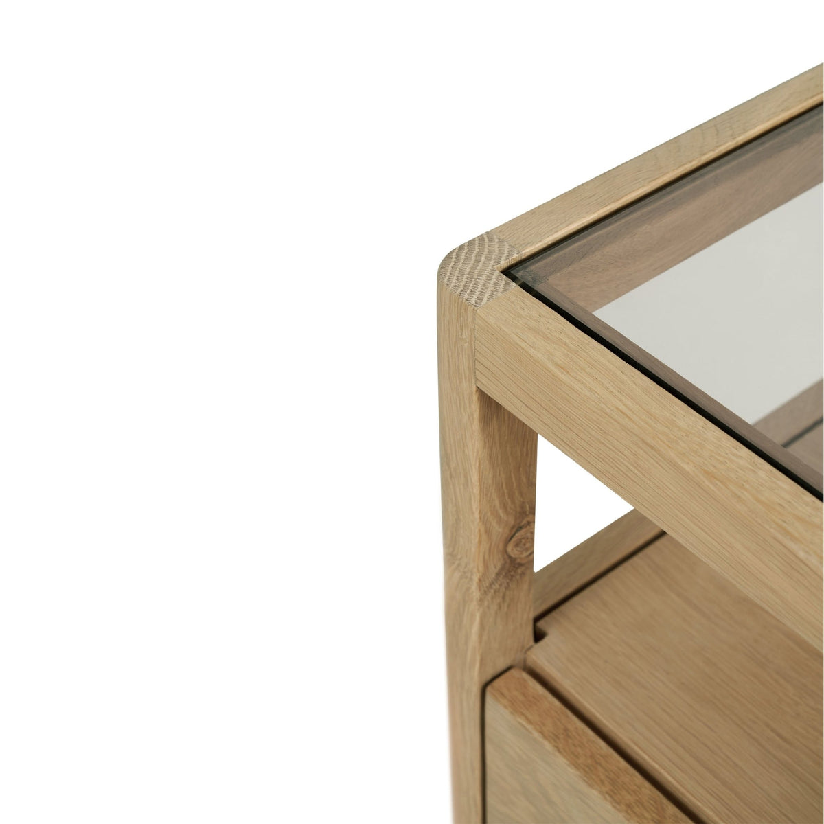 Spindle Bedside Table - Oak