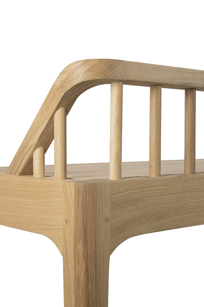 Spindle Bench  - Oak - Loom Collection