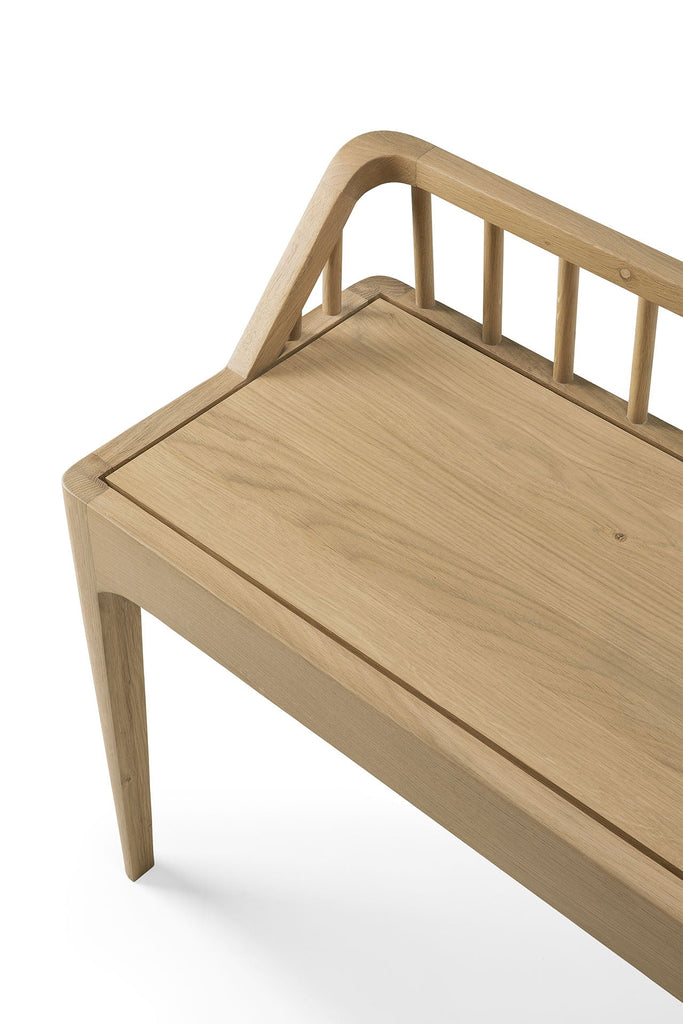 Spindle Bench  - Oak - Loom Collection