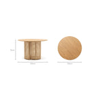 St Martin - Round Table - Natural - Round Dining Tables Loom Collection Loom Collection Dubai