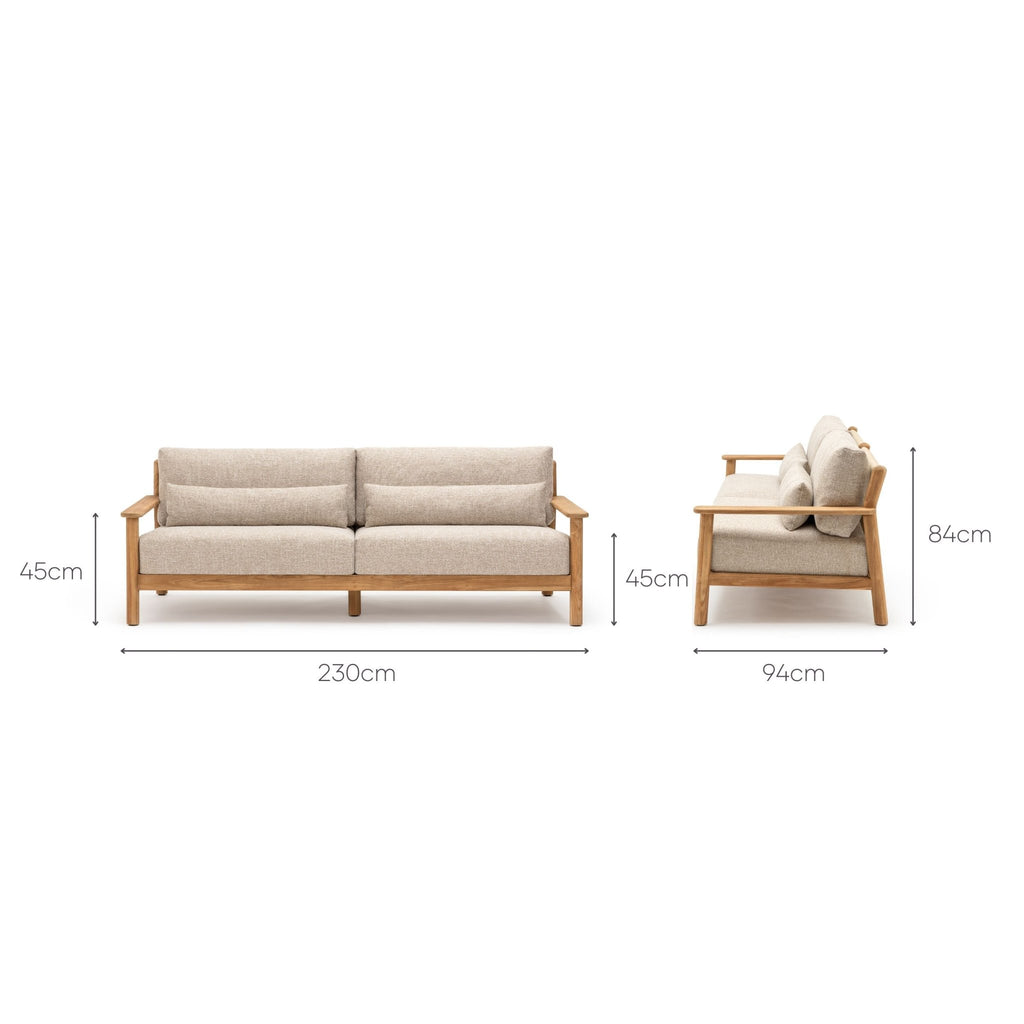 Tahiti 3 Seater Sofa - Loom Collection