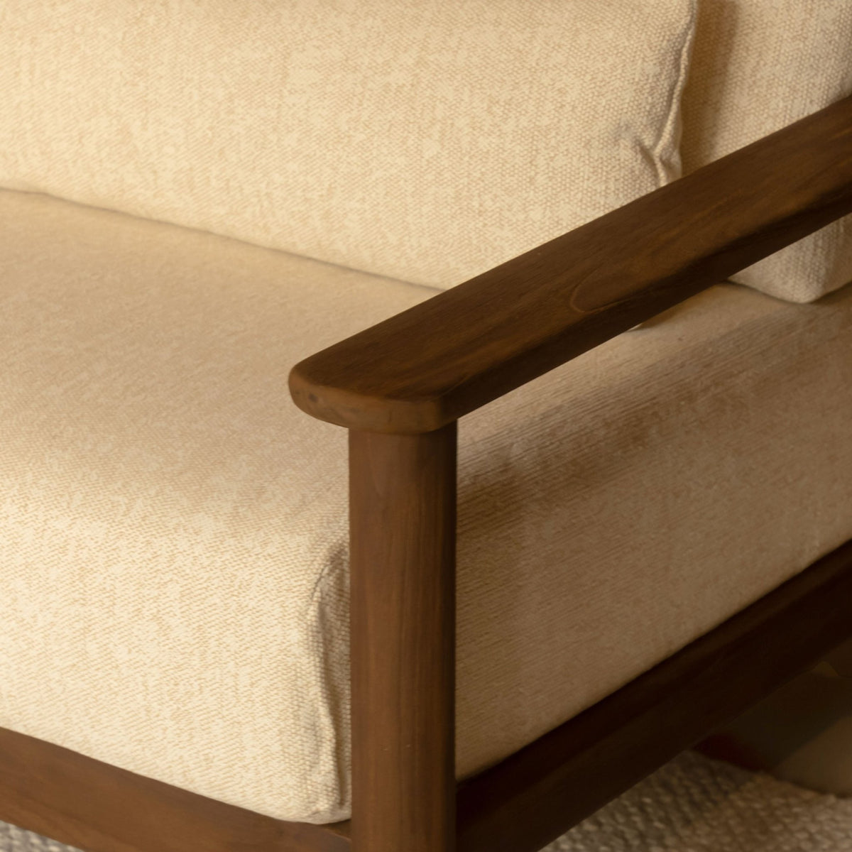 Tahiti 3 Seater Sofa - Angora - Outdoor Sofas Loom Collection Loom Collection Dubai