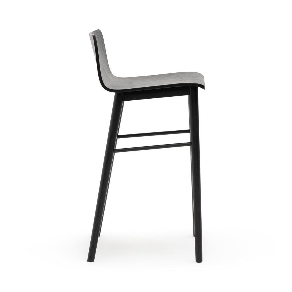 Tami Bar Stool - Black Oak - Loom Collection