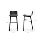 Tami Bar Stool - Black Oak