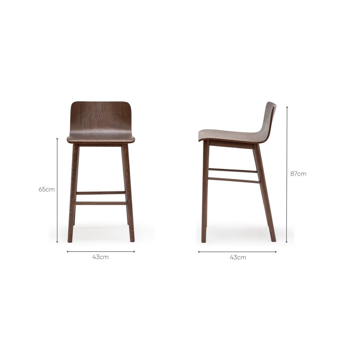 Tami Counter Stool - Espresso Oak