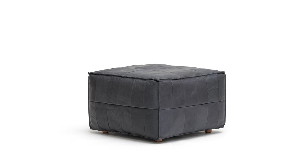 Tanbo Stool - Charcoal Leather.