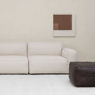 Tanbo Stool - Charcoal Leather - Ottomans Tolv Loom Collection Dubai