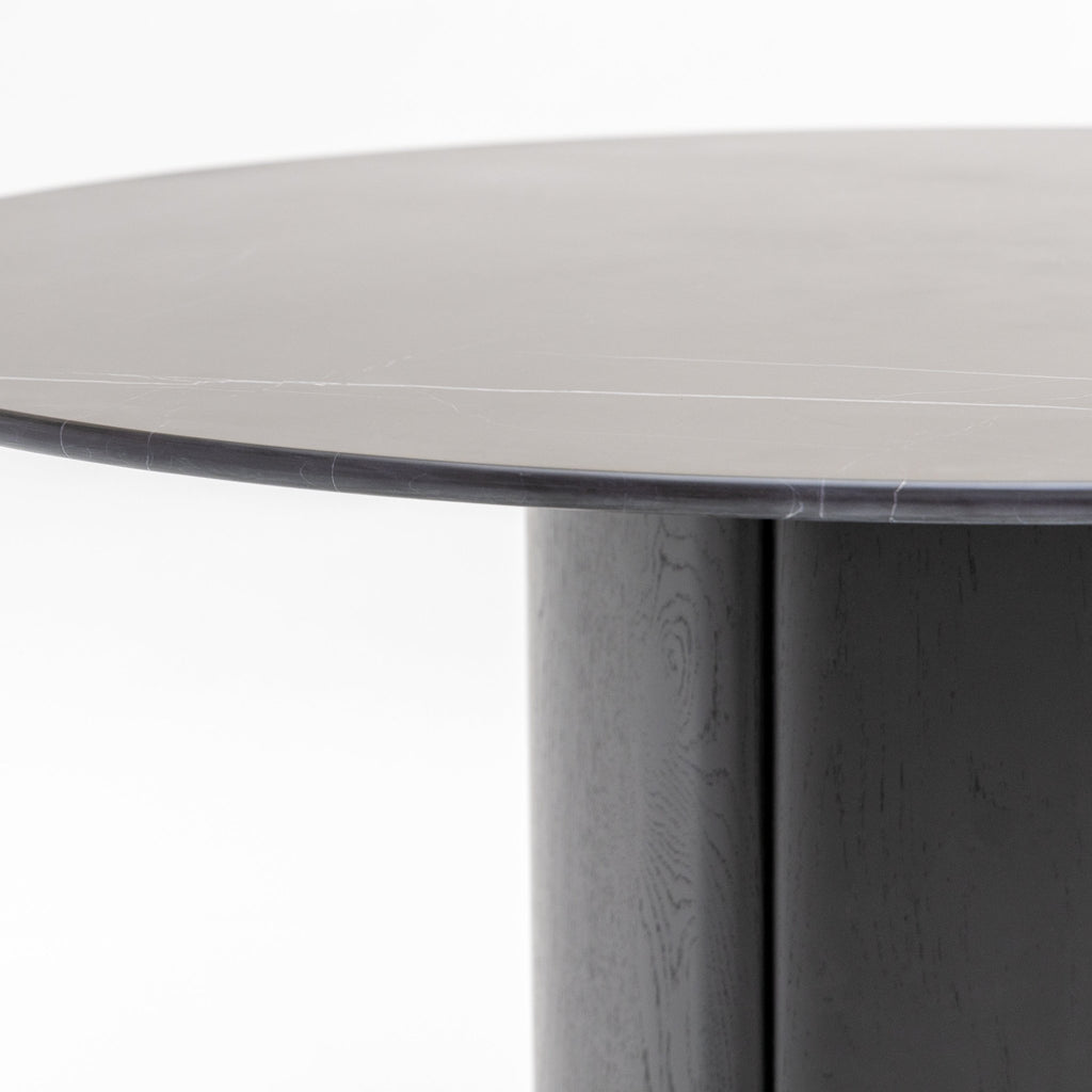 Tathra 125 Table - Black Oak & Nero Marquina - Loom Collection