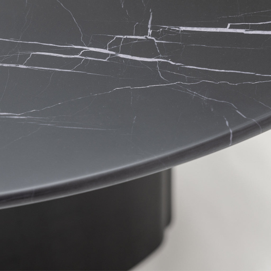 Tathra 125 Table - Black Oak & Nero Marquina - Loom Collection