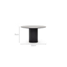 Tathra 125 Table - Black Oak & Nero Marquina