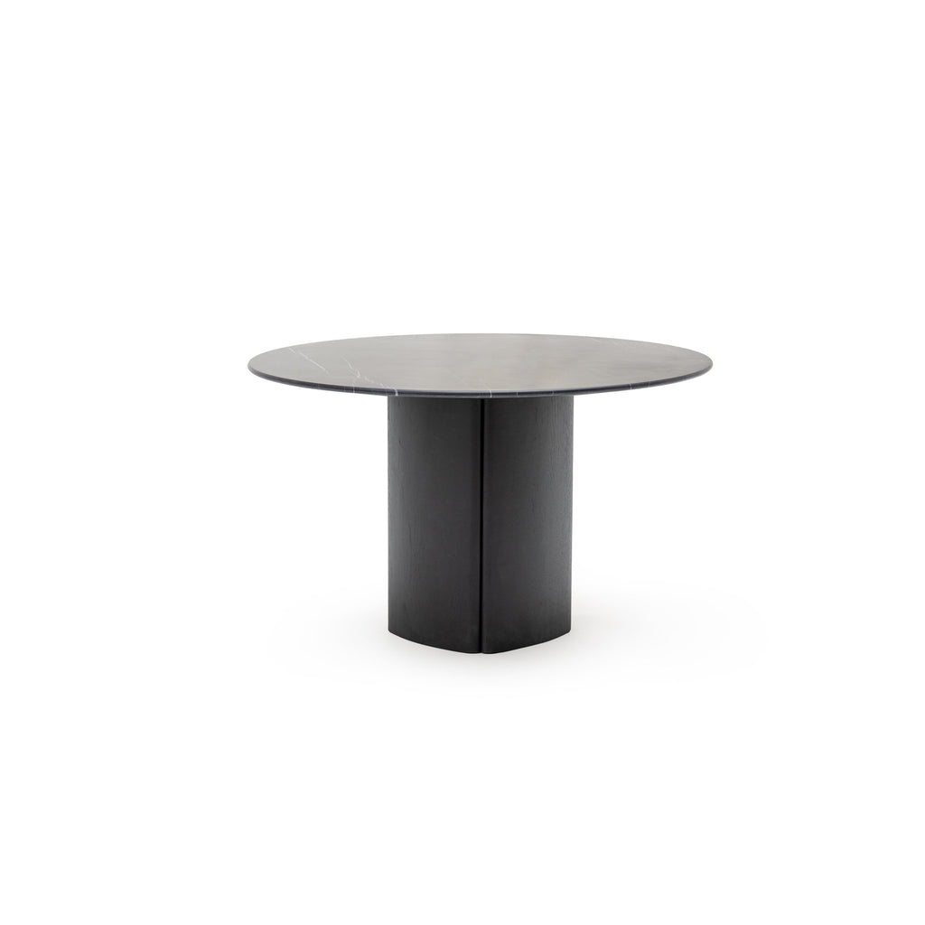 Tathra 125 Table - Black Oak & Nero Marquina - Loom Collection