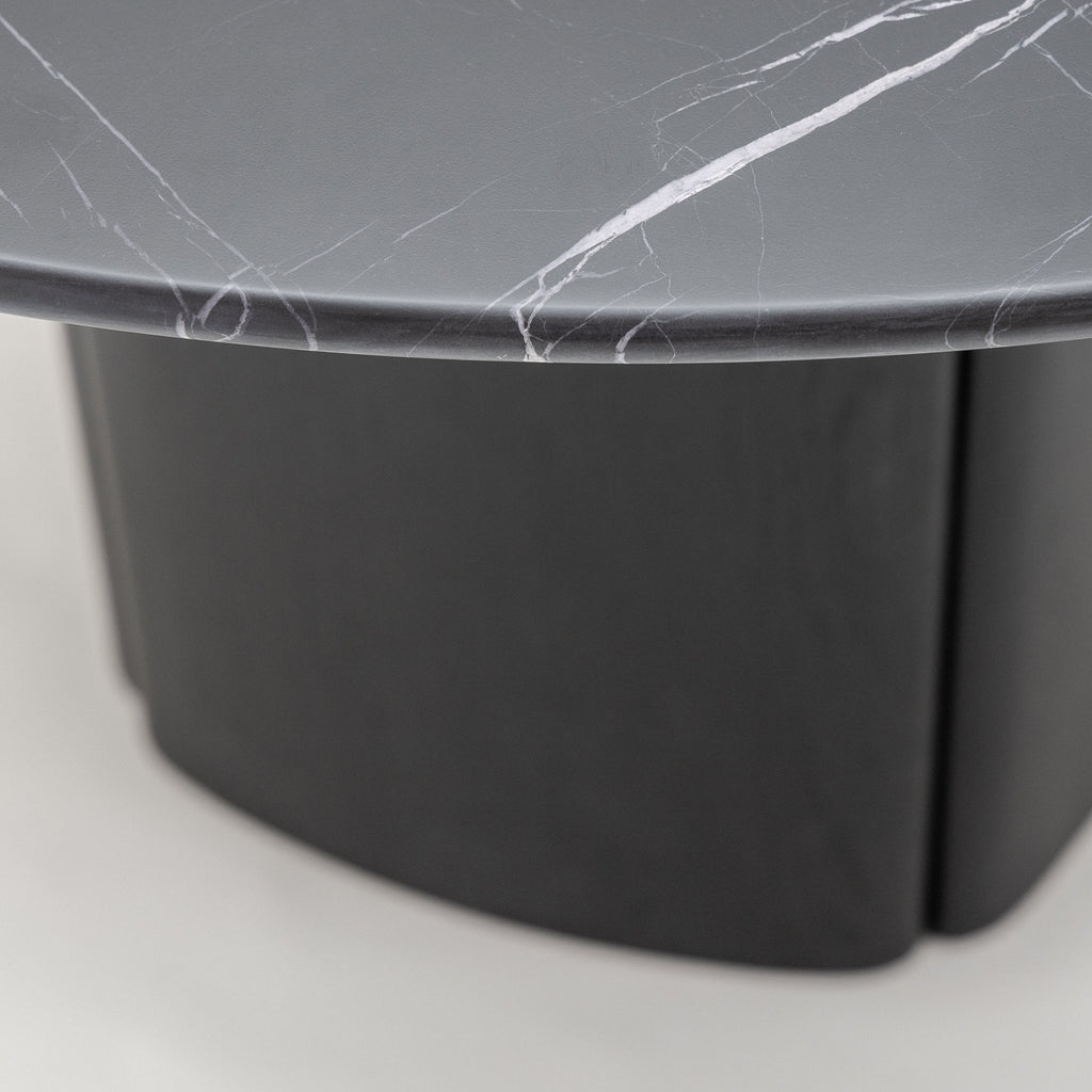 Tathra 125 Table - Black Oak & Nero Marquina - Loom Collection