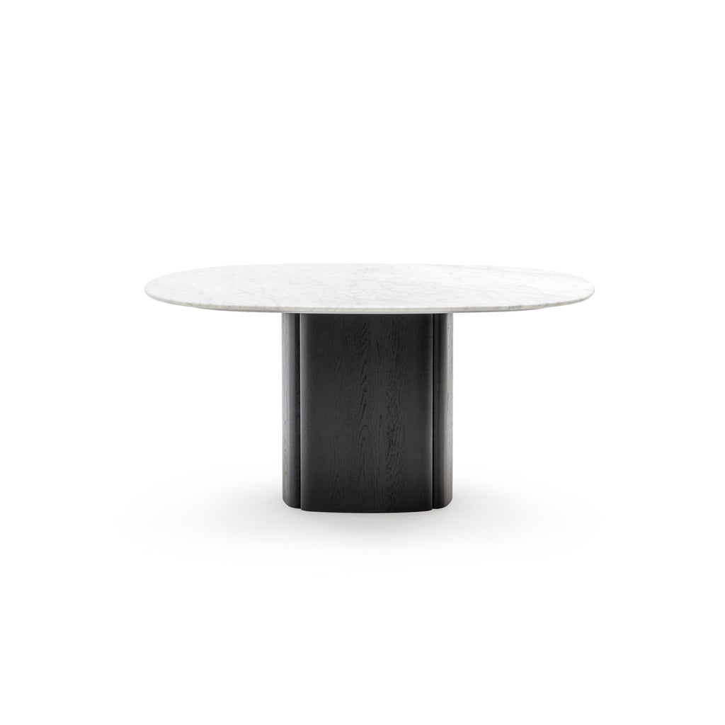 Tathra 155 Table - Black Oak & Bianca Carrara - Loom Collection