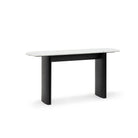 Tathra Console - Black Oak & Bianca Carrara