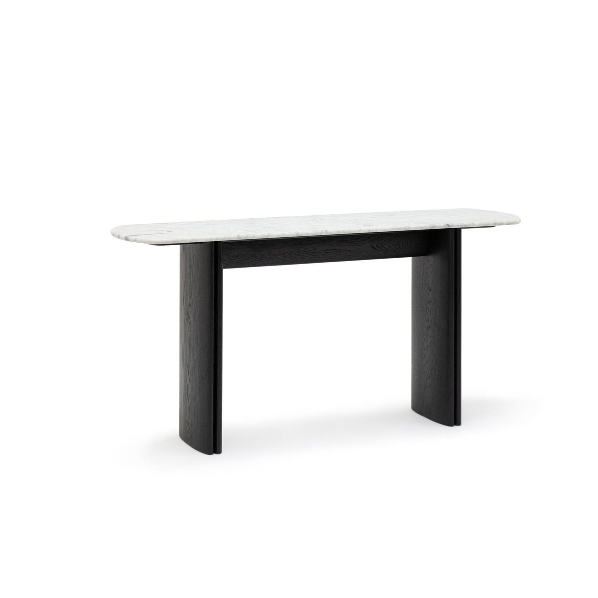 Tathra Console - Black Oak & Bianca Carrara
